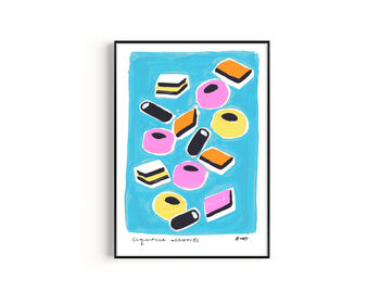 Liquorice Allsorts Hand Painted Art Print, 4 of 5