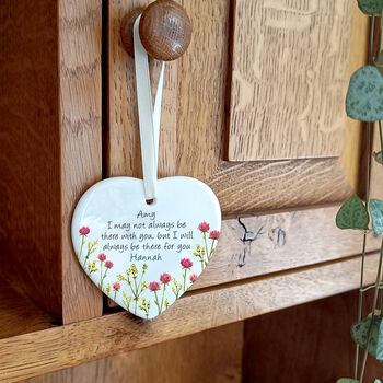 Personalised Floral Friendship Heart Decoration, 4 of 7