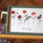 Mother's Day Birth Flower Print Personalised, thumbnail 2 of 5