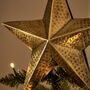 Cotswold Hammered Star Tree Topper, thumbnail 2 of 5