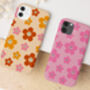 Smiling Flowers Tough Phone Case, thumbnail 1 of 4