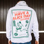 Have A Slice Day Men's Back Print Pizza Hoodie, thumbnail 1 of 3