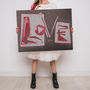 Love Collage Knitted Sign, thumbnail 2 of 3