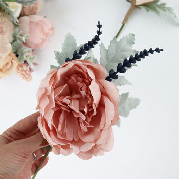 Large Peony Buttonhole Or Corsage, 4 of 4