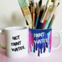 Paint Water And Not Paint Water Ceramic Mugs, thumbnail 1 of 4