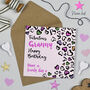 Leopard Love Granny Birthday, thumbnail 1 of 4