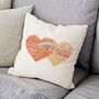 Cloud Hearts Couple Cushion, thumbnail 1 of 3