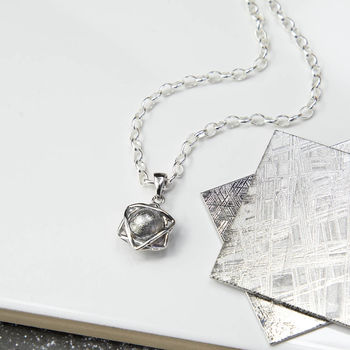 Meteorite Orb And Star Necklace, 3 of 4