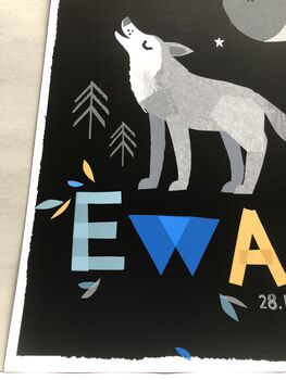 Wolf Personalised Name Print, 7 of 12