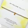 Fellow Yellow Friend Bracelet Gift, thumbnail 1 of 5
