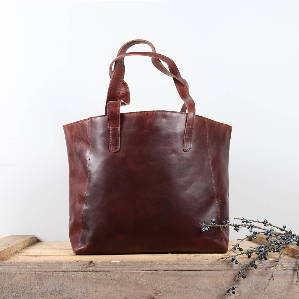 Paris Leather Shopper Tote By The Leather Store | notonthehighstreet.com
