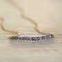 September Birthstone Real Sapphire Necklace, thumbnail 7 of 11