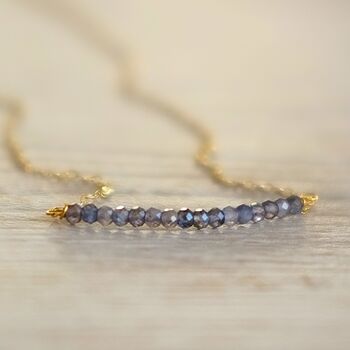 September Birthstone Real Sapphire Necklace, 7 of 11