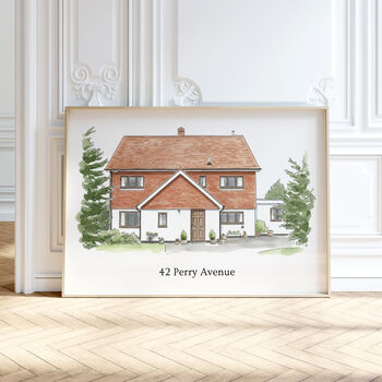 Personalised Watercolour Home And Business Wall Print, 6 of 12