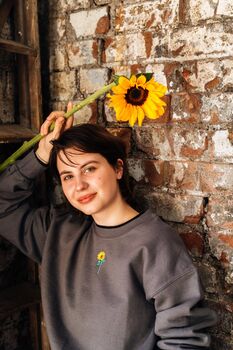 Embroidered Sunflower Sweater, 8 of 11