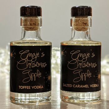 Personalised Salted Caramel And Toffee Vodka Gift Box, 7 of 7