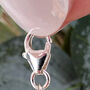 Something Blue Heart Sterling Silver Charm, thumbnail 4 of 6