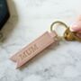 Leather Ribbon Keyring In Pink, thumbnail 2 of 4
