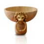 Handcrafted Travertine Lion Decorative Bowl, Natural Stone, thumbnail 2 of 2