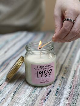 Birth Year Candle | Personalised, 2 of 5