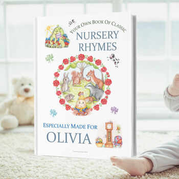 Nursery Rhymes Keepsake Book Personalised For Baby, 11 of 11