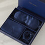 Silk Addict 100% Mulberry Silk Navy Gift Set, thumbnail 4 of 7