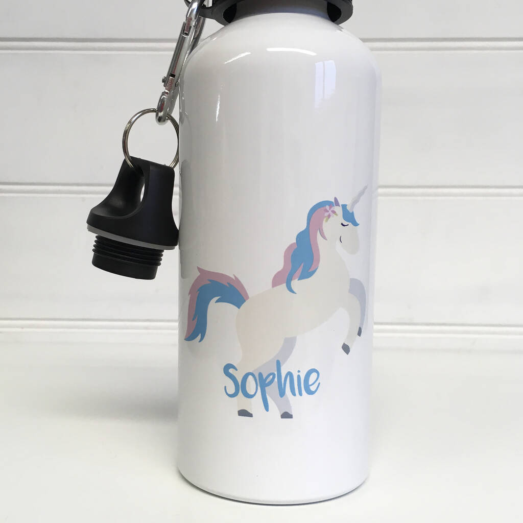 Personalised Unicorn Water Bottle, 1 of 5