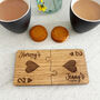 Personalised Oak Veneer Jigsaw Coasters Playing Cards, thumbnail 1 of 8