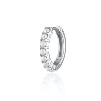 Pearl Single Conch Hoop Single Earring, 11mm, 3 of 5