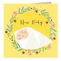 Silver Foiled New Baby Card, thumbnail 2 of 5