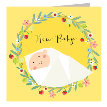 Silver Foiled New Baby Card, 2 of 5