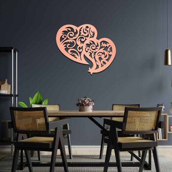 Wooden Love Hearts Wall Art For Bedroom Or Living Room, 5 of 9
