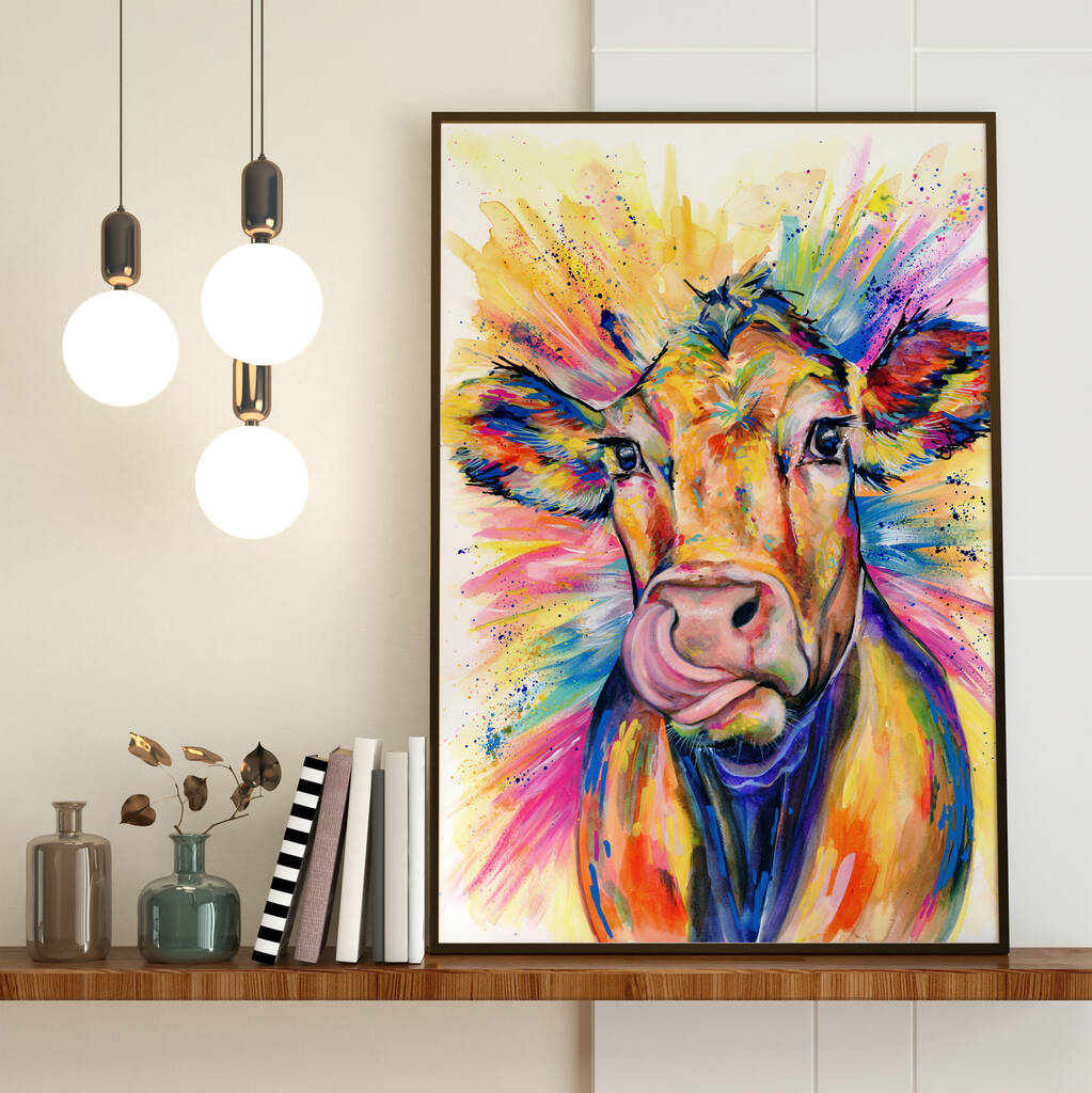 'Limousin Cow' Fine Art Print, 1 of 4