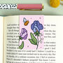 April Magnetic Birth Flower Bookmark Sweet Pea, thumbnail 2 of 7