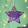 Purple Star Christmas Decoration, thumbnail 3 of 3
