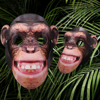 Animal Masks 3D Incl Tiger, Unicorn, Fox And Chimpanzee, 4 of 11