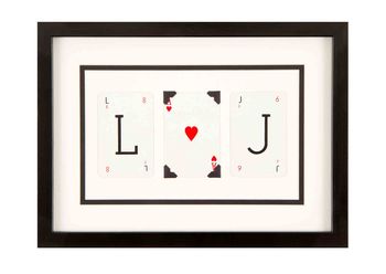 Personalised Initial Valentine Frame, 2 of 5