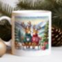 Personalised Christmas Reindeer Couple In Love Mug D, thumbnail 1 of 2