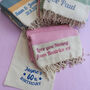 Personalised Cotton Throw, Gift For Mothers, thumbnail 1 of 12