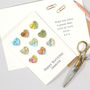 Personalised World Map Traveller Birthday Hearts Card, thumbnail 2 of 2