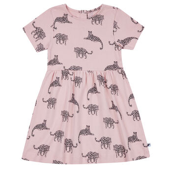 Leopard Print Children's Dress, 4 of 5