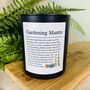 Funny Personalised Gardening Affirmation Candle, thumbnail 3 of 11