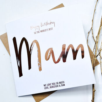 Personalised Birthday Card For Mum | Foiled Card, 2 of 6