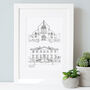 Personalised Double Wedding Venues Sketch, thumbnail 2 of 9