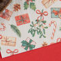 Festive Red And Green Christmas Napkins Candy Canes 20 Pack, thumbnail 3 of 4
