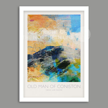 Old Man Of Coniston From Low Water Lake District Poster Print, 4 of 5
