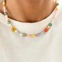 Molly Lucky 90s Style Pearl Beaded Coloured Necklace, thumbnail 1 of 3