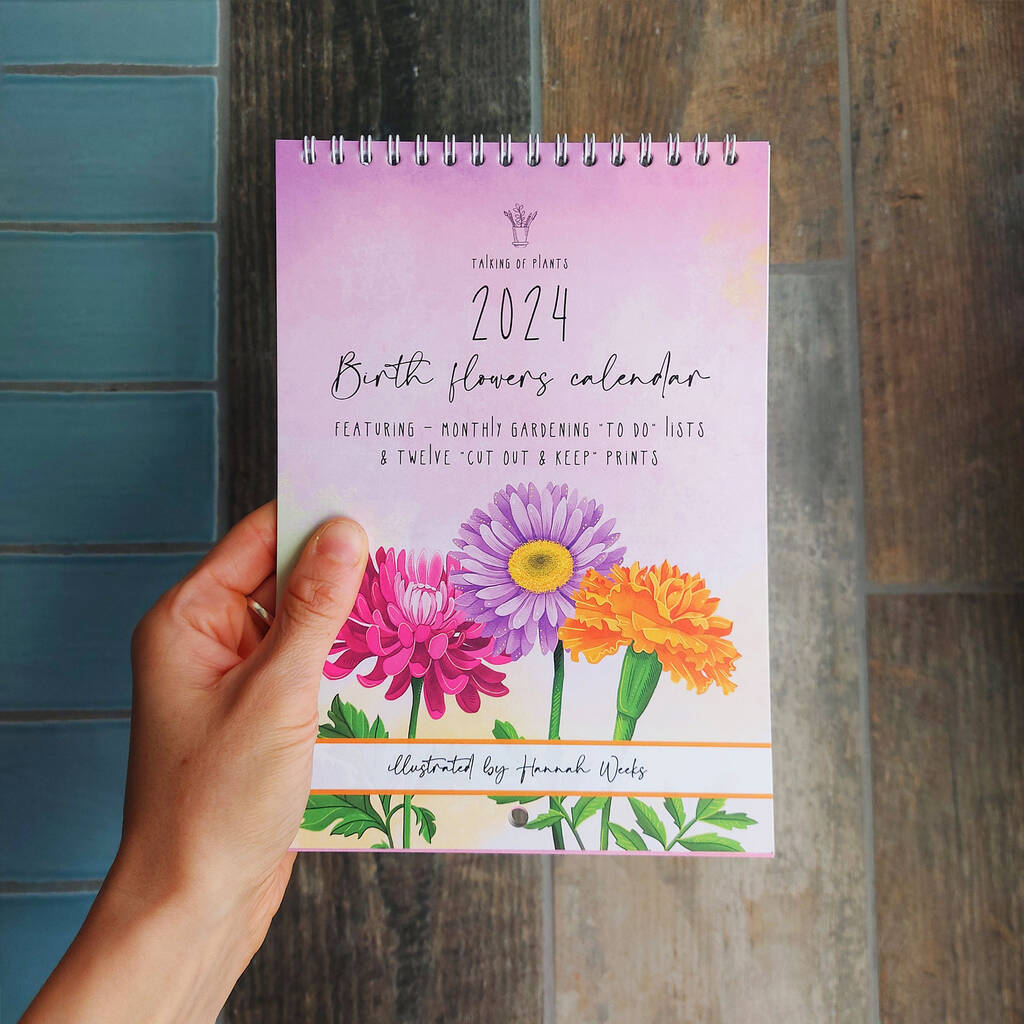 2024 Flower Wall Calendar By Talking of Plants