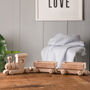 Personalised Christening Large Wooden Train Set, thumbnail 1 of 4