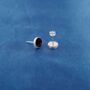 Black Onyx Greek Mythology Unisex Stud Earrings, thumbnail 6 of 11